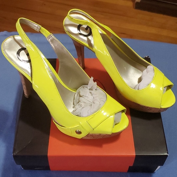 GUESS PEEP TOE SLINGBACK HIGH HEEL - Picture 3 of 10